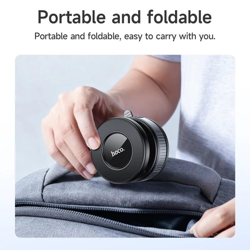 HOCO Manual Magnetic Car Phone Holder For iPhone 17 16 15 Series Universal 360 Degree Rotate Stand Bracket For Samsung S24 S25 - image 4