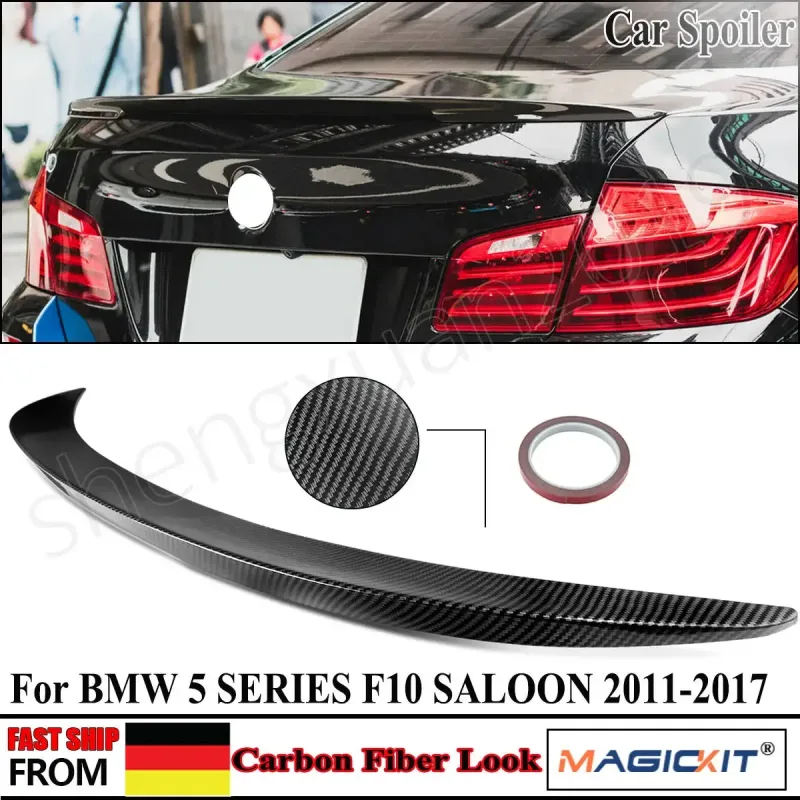 MagicKit Carbon Fibre Rear Spoiler for BMW F10 2010-2016 image 1