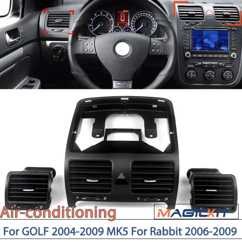 Dashboard Air Outlet Vent Set For VW MK5 image 1