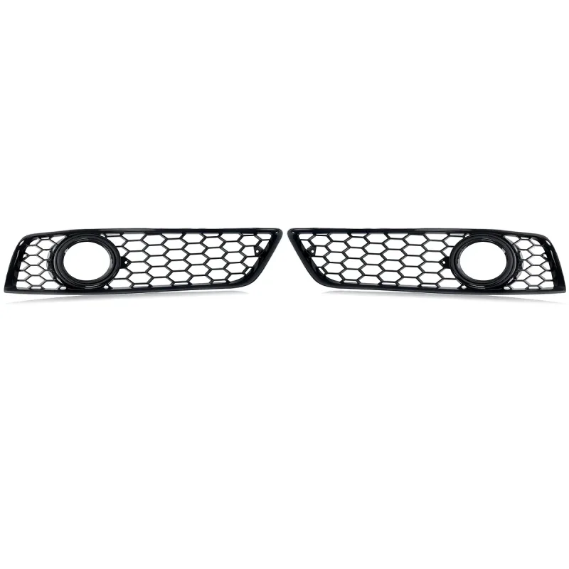 MAGICKIT For Audi A3 8P 2009-2012 (With the fog light hole) Front Fog Light Grille Gloss Black Honeycomb Style Accessori image 3