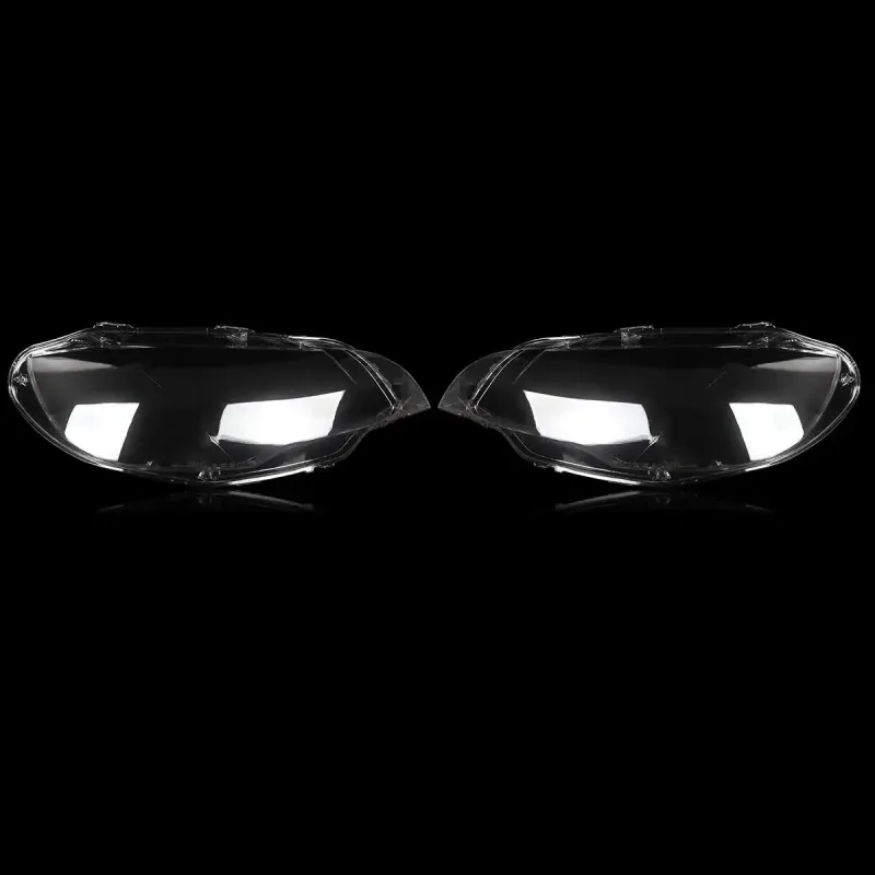 Pair Car Front Headlight Lens For 2008-14 BMW E71 X6 Headlamp Covers 63117288996 image 5