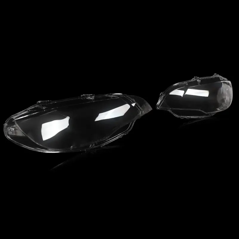 Pair Car Front Headlight Lens For 2008-14 BMW E71 X6 Headlamp Covers 63117288996 image 6