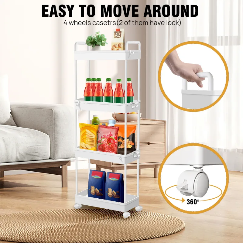 DayPlus 4-Tier Mobile Storage Cart image 6