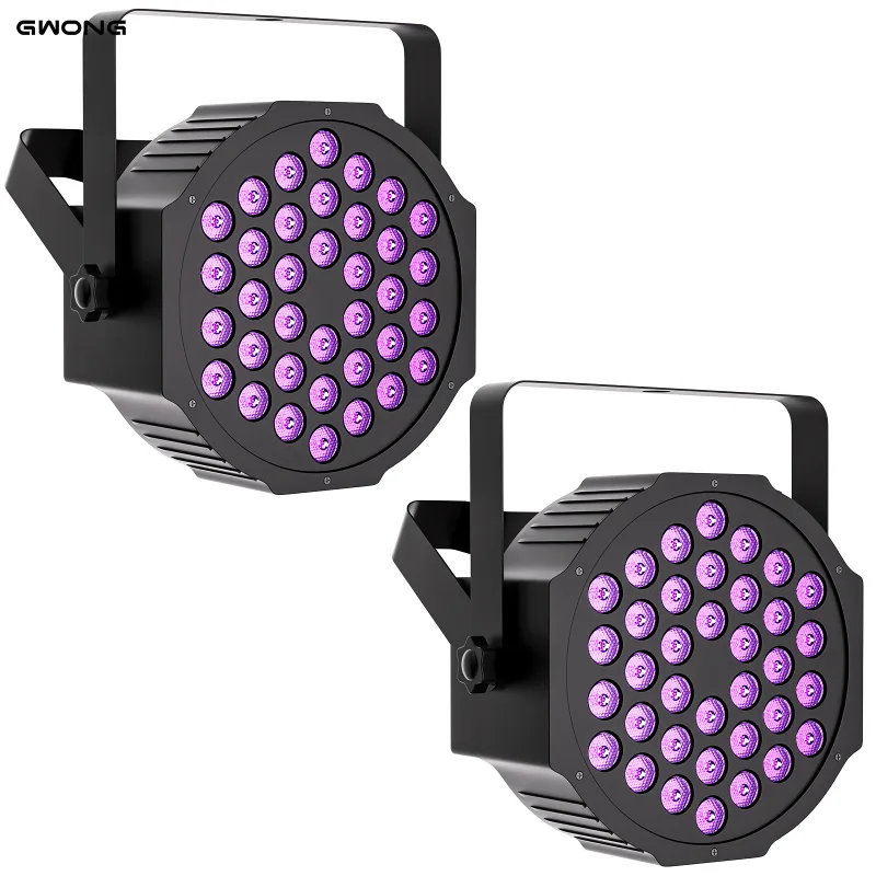 2Pcs LED Par Spotlight 24W DMX512 RGB Stage Light image 1