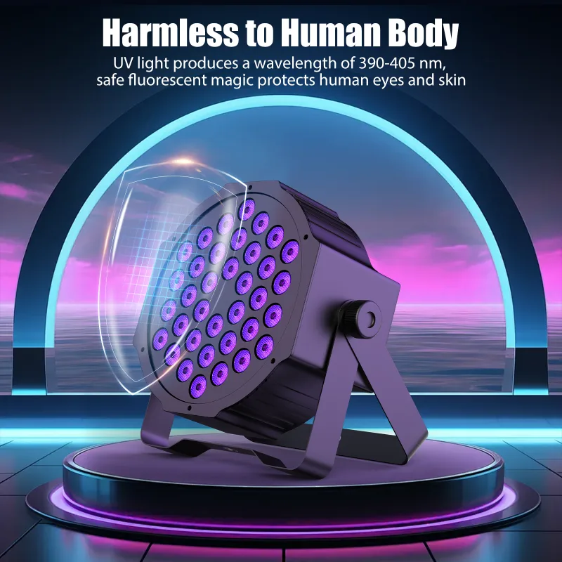 2Pcs LED Par Spotlight 24W DMX512 RGB Stage Light image 6