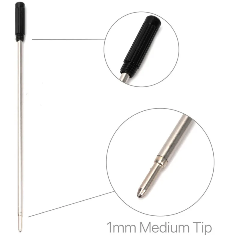 10PCS Black Ballpoint Pen Refills Cross Compatible Refills With Ballpoint Pens image 4