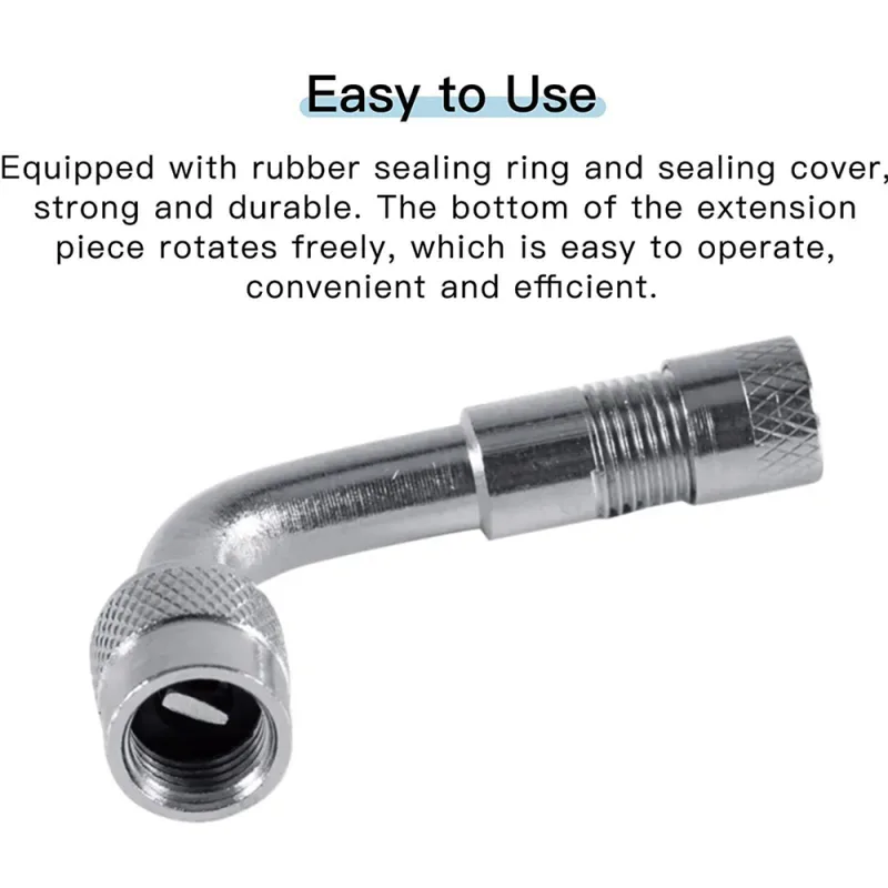 2x 90° Valve Stem Extensions for Motorcycles and Cars image 5