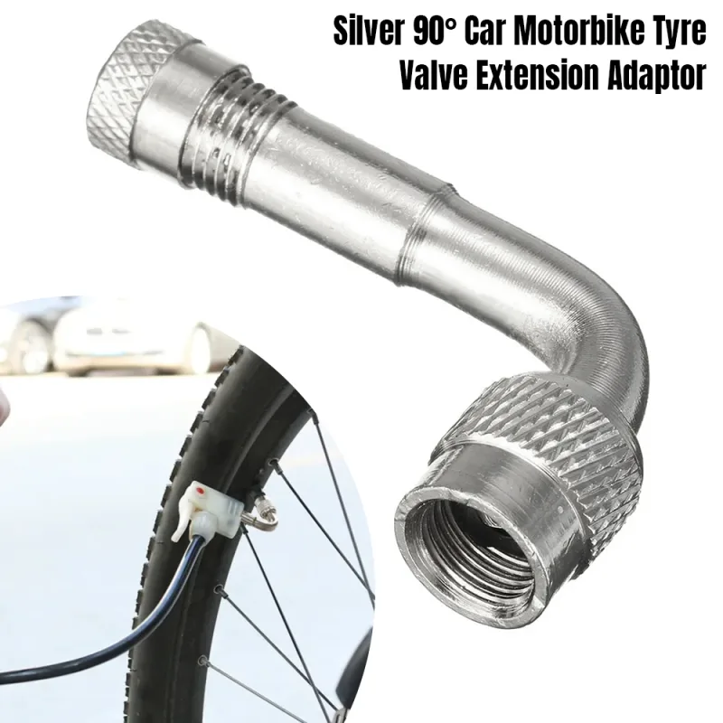 2x 90° Valve Stem Extensions for Motorcycles and Cars image 6