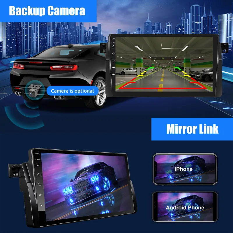ESSGOO 9" Android 15 Car Stereo Radio for BMW E46/ M3 / Rover 75 / MG ZT (1998-2006) Carplay/Android Auto Touchscreen GP image 5