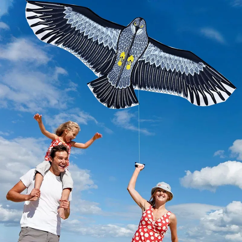 New  Outdoor Fun Sports Huge 71Inch Eagle Kite With Handle Line Novelty Toy Kites For Adult /Kids Large Good Flying image 3