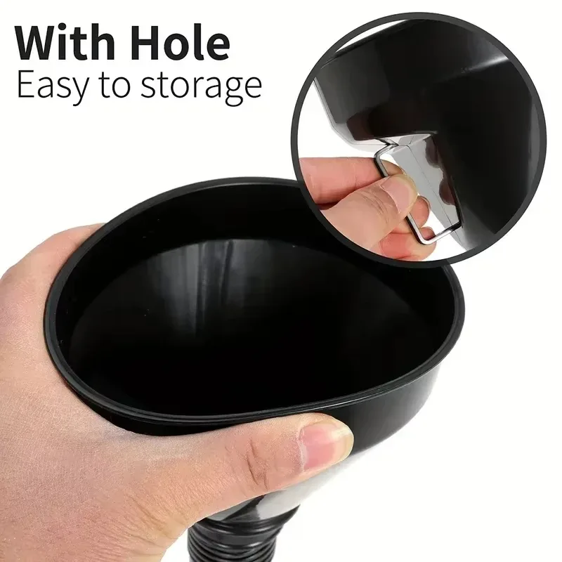 1 Pc Multi Functional Flexible Automotive Fuel Funnel: Spill-Proof Refueling & Oil Changing Tool with Wide Mouth & Handl image 4