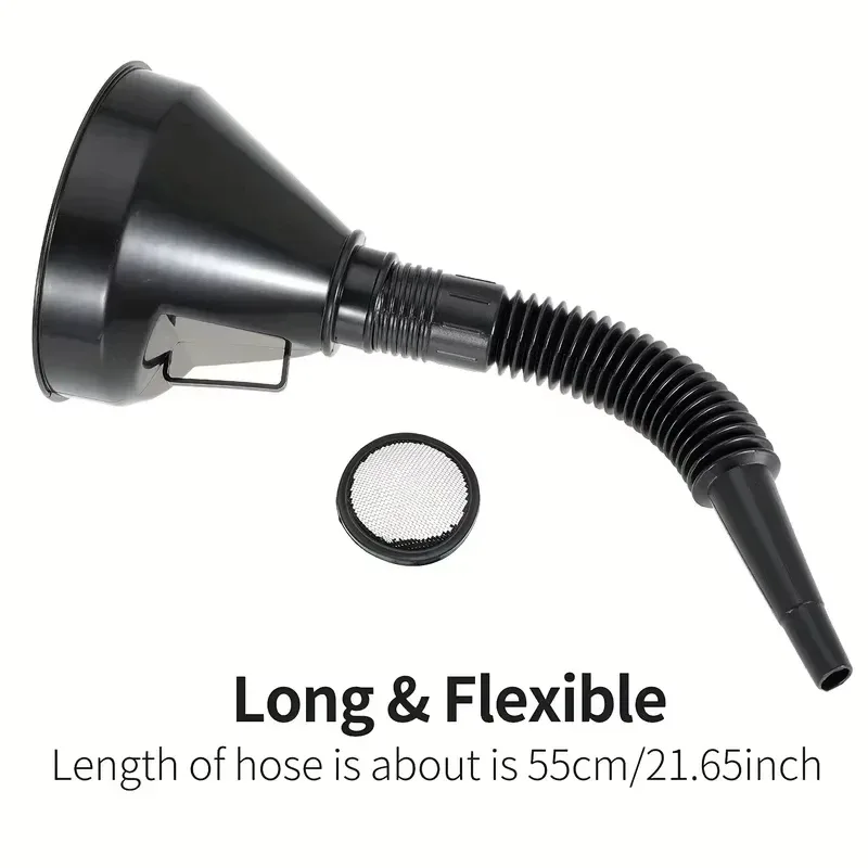1 Pc Multi Functional Flexible Automotive Fuel Funnel: Spill-Proof Refueling & Oil Changing Tool with Wide Mouth & Handl image 6