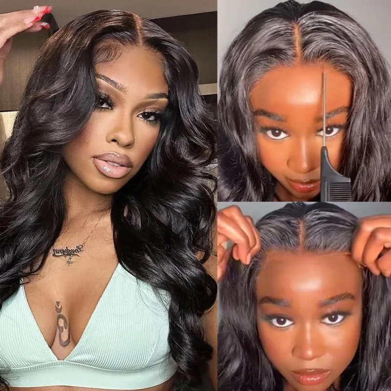 MYLOCKME Body Wave Wig 26+ Inch Brazilian Remy image 2