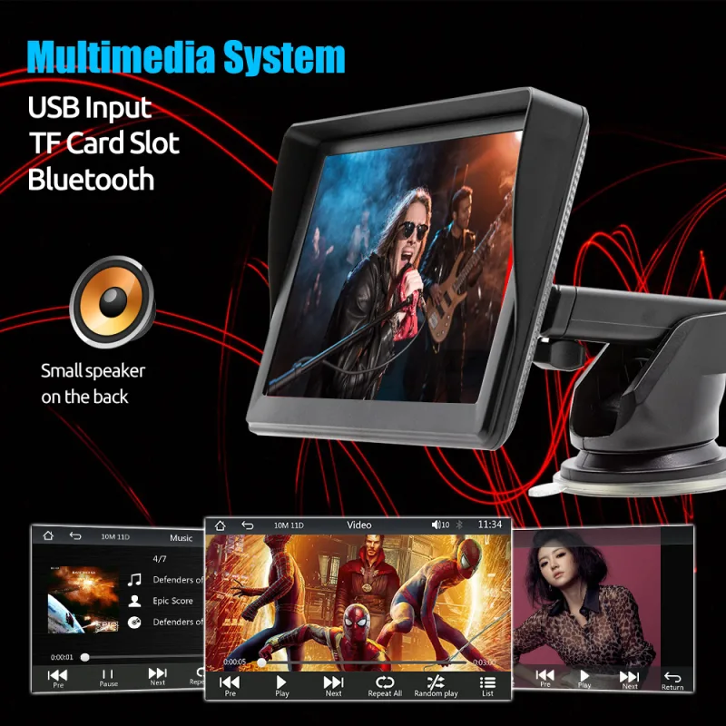 7 Inch Double Din Touch Screen Car Stereo image 5