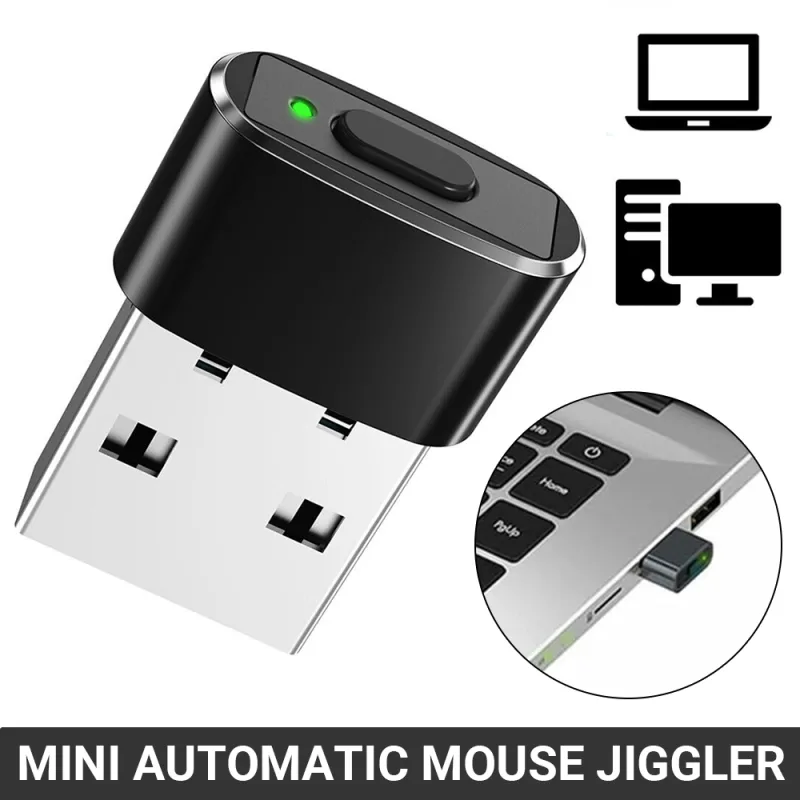 2X Automatic Mouse Jiggler Undetectable USB Automatic Move Cursor for Computer image 6