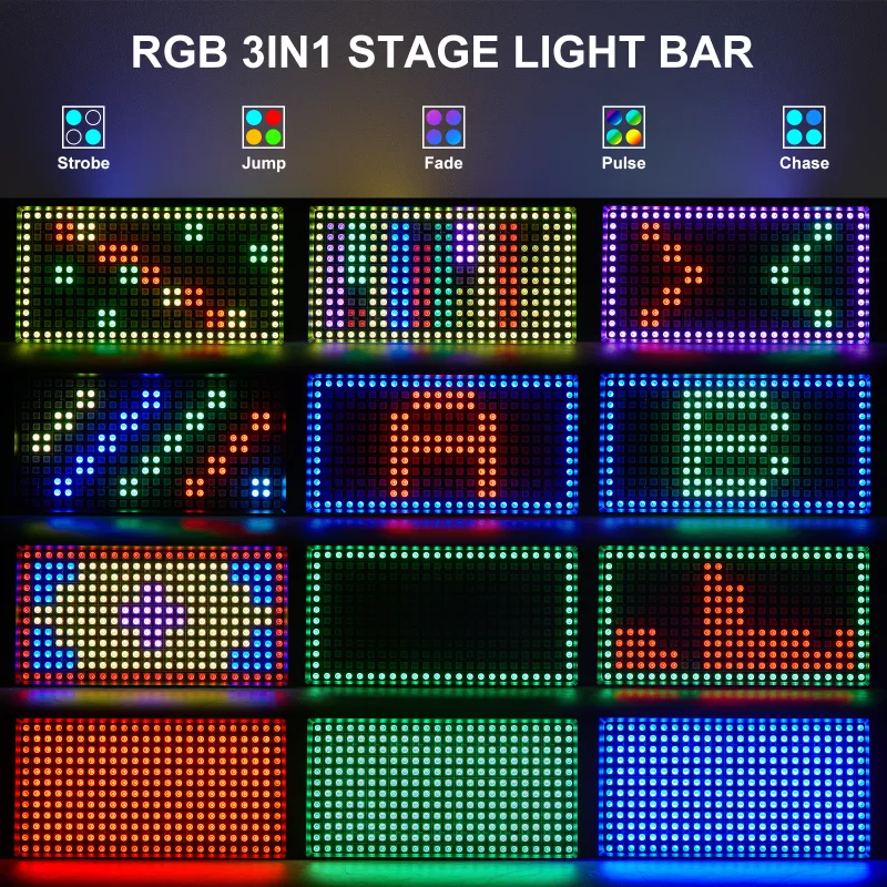 60W Mini LED Strobe RGBW 4in1 Wallwasher Light By DMX512 Auto Sound Remote Master/Slave For Wedding Xmas Birthday Club D image 3