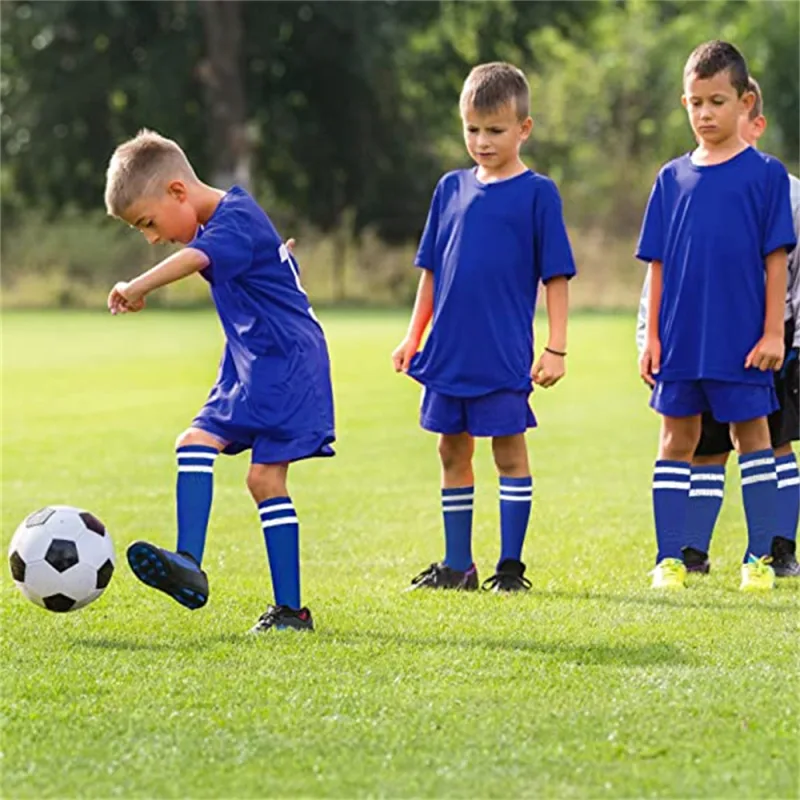 2x Sport Breathable Long High Knee Football Socks Footy Soccer Baseball Hockey image 3