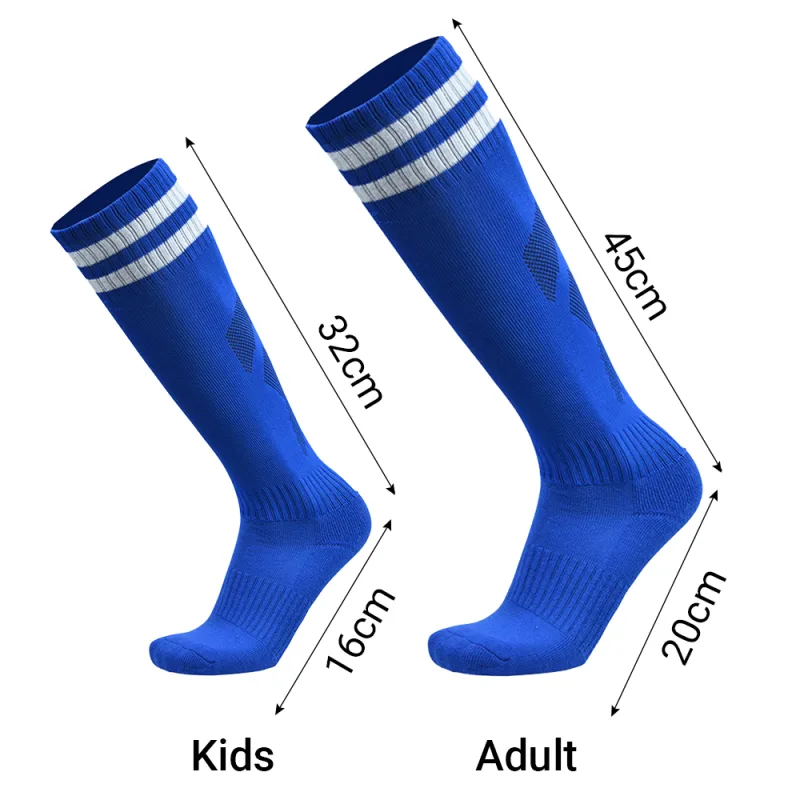 2x Sport Breathable Long High Knee Football Socks Footy Soccer Baseball Hockey image 5