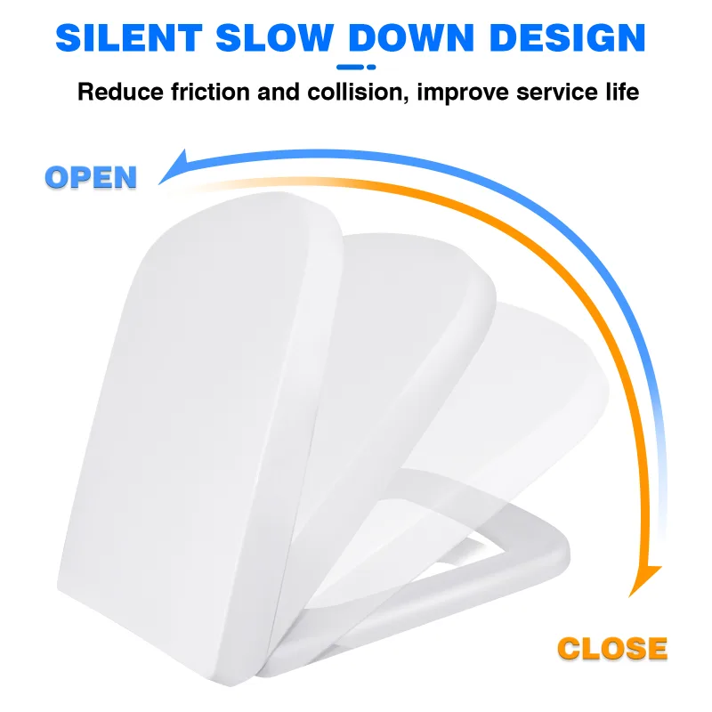 DayPlus Toilet Seat, Soft Close Toilet Seats White with Quick Release, Sturdy Duroplastic Anti-Bacterial Toilet Lid WC S image 2