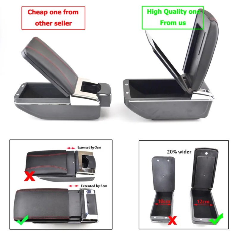 Car Styling Soft Top Armrest For Vauxhall Astra 2004-2010 Dual Layer Opel Astra image 3