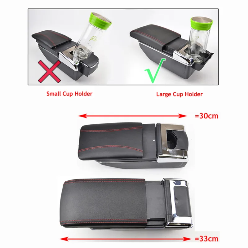 Car Styling Soft Top Armrest For Vauxhall Astra 2004-2010 Dual Layer Opel Astra image 4