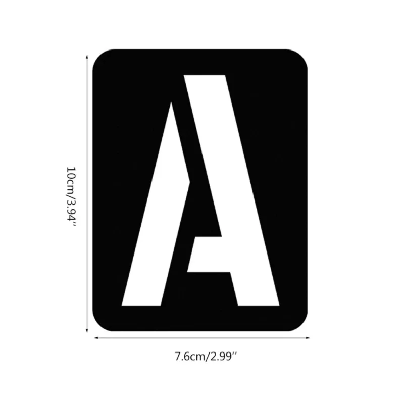 42pcs Letter Alphabet Stencils Reusable Number Plastic Templates for Paint DIY image 2