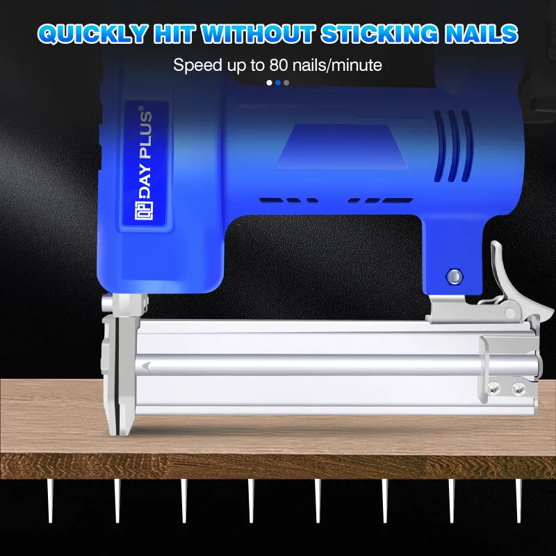 100W Cordless Staple Gun and Brad Nailer with 1 x 1.5AH Battery and Charger, High Speed: 80pcs/MIN, 500 Nails, 500 Stapl image 5