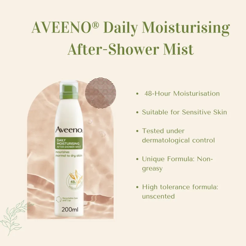 Aveeno Daily Moisturising Mist 200ml image 3