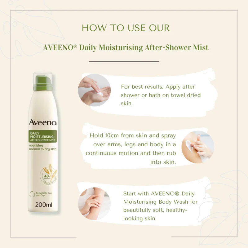 Aveeno Daily Moisturising Mist 200ml image 4