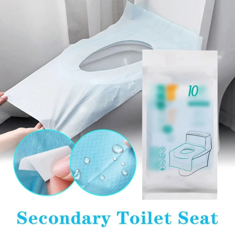 20Pcs Toilet Seat Covers Paper Travel Biodegradable Disposable Sanitary image 1