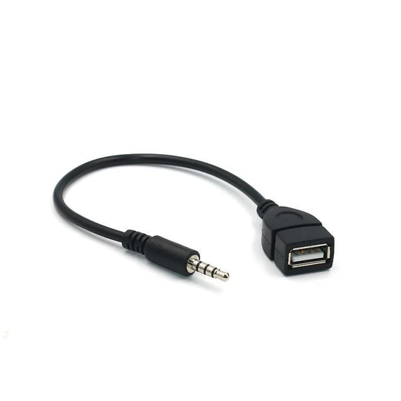 1x Male Cable Plug AUX Jack 3.5mm Audio to USB 2.0 Female Converter Cord Car Player image 2