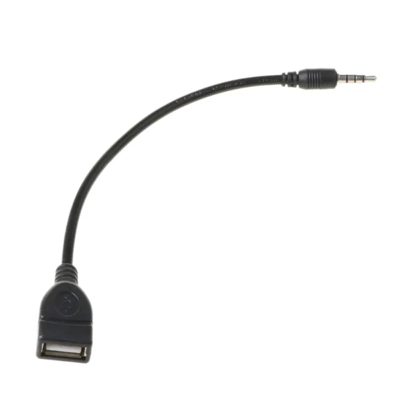 1x Male Cable Plug AUX Jack 3.5mm Audio to USB 2.0 Female Converter Cord Car Player image 4