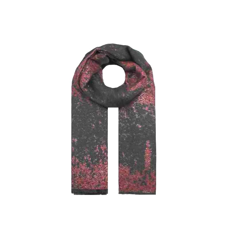 Women Scarf Long Wrap with Paisley Cashew Pattern Winter Warm Check Scarves Shawls Blanket with Tassel Gifts for Ladies  image 2