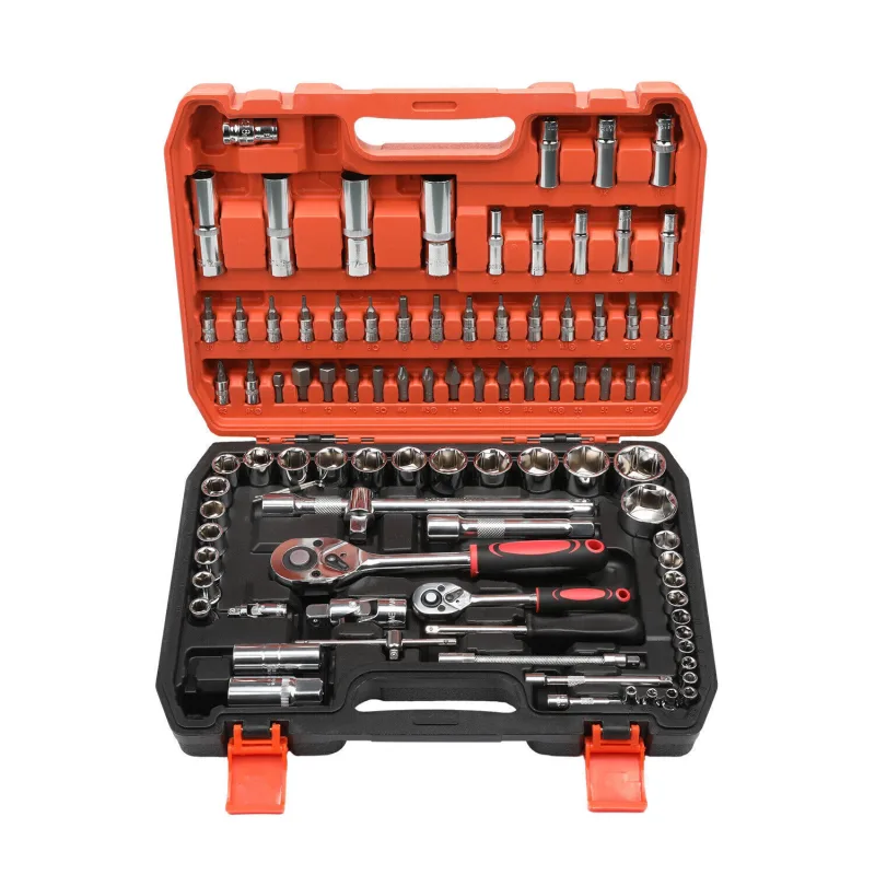 94pc 1/2" 1/4" Ratchet Socket Set image 6