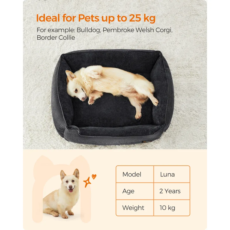 Feandrea Linen Dog Bed image 3