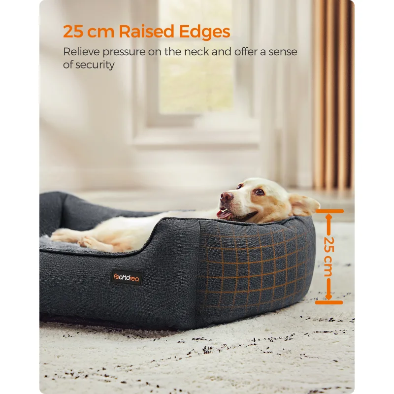 Feandrea Linen Dog Bed image 4