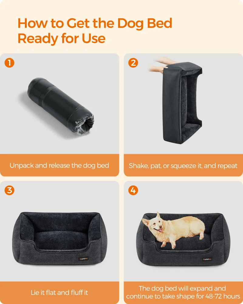 Feandrea Linen Dog Bed image 6
