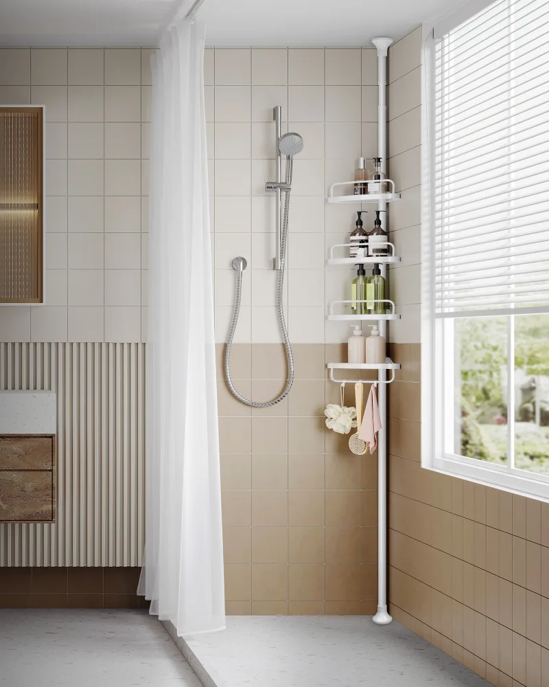 4-Tier Metal Shower Shelf image 2