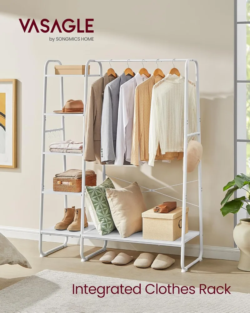 VASAGLE 5-Tier Clothes Rail image 2