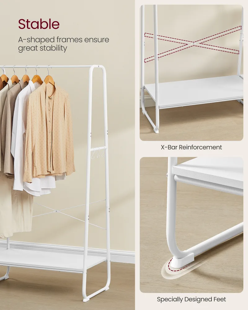 VASAGLE 5-Tier Clothes Rail image 6
