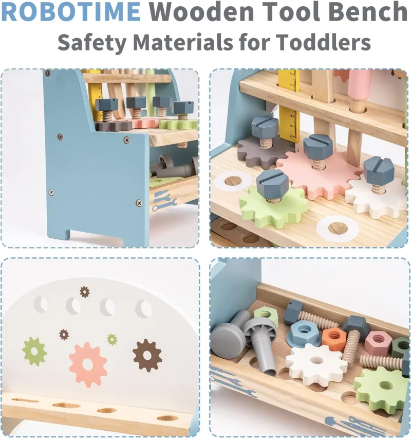 Robotime Wooden Workbench Toy image 3