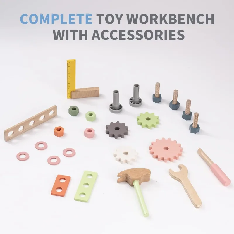 Robotime Wooden Workbench Toy image 4