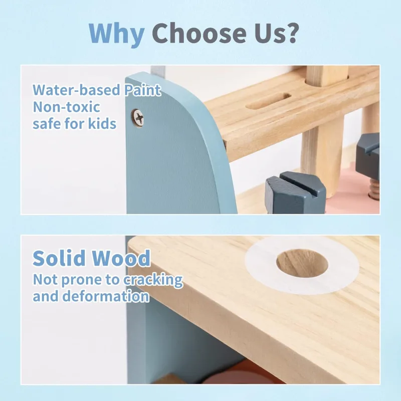 Robotime Wooden Workbench Toy image 5