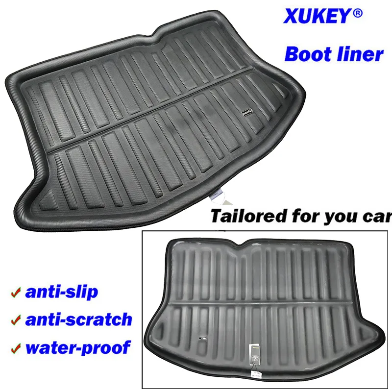 UK Tailored Black Boot Liner Heavy Duty Trunk Mat For Ford Fiesta MK7 2009-2017 image 6