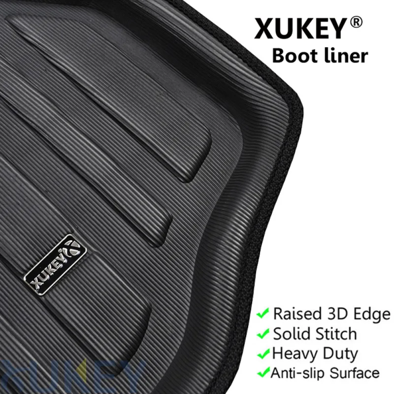 Rear Trunk Cargo Liner For Ford Focus 2012-2018 Hatch Boot Mat Floor Tray Carpet image 3
