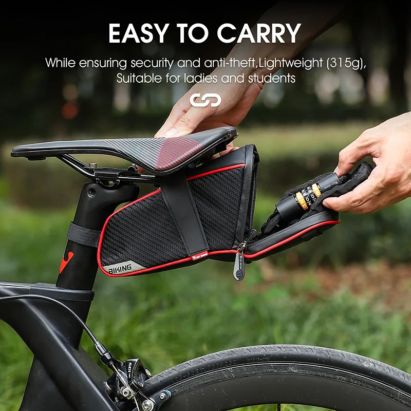 West Biking 85cm Steel Bicycle Chain Lock image 5