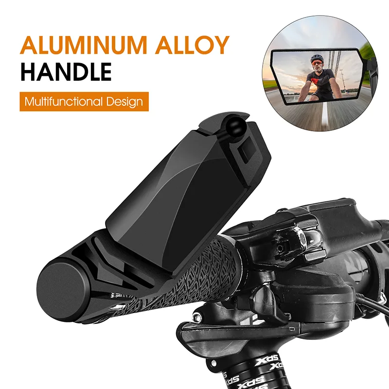 West Biking Rear View Mirror Foldable Alloy Bar End image 4