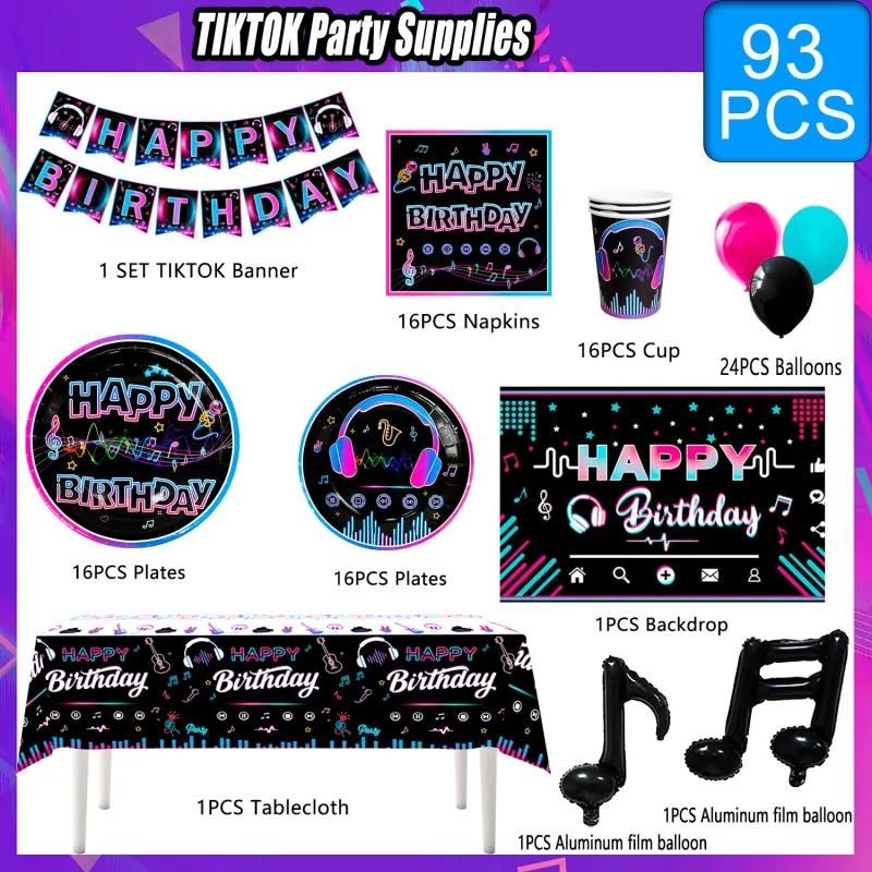 Fruitful Party 93pcs Birthday Party Supplies image 6