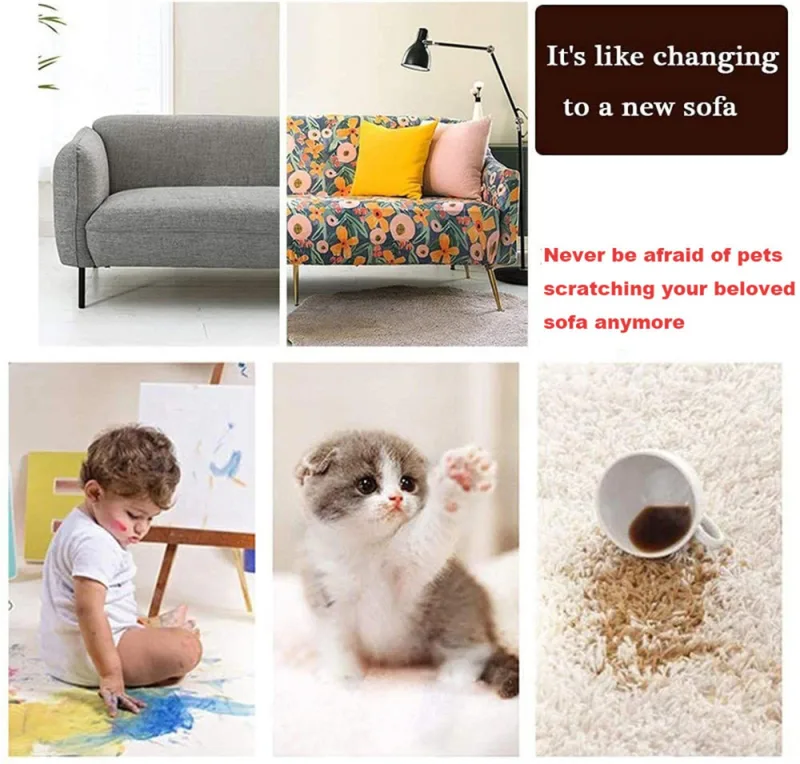 Thick Velvet Sofa Cushion - Anti-Slip and Washable image 3