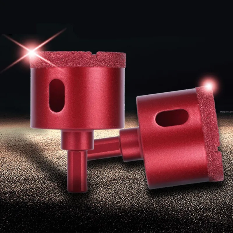6mm - 100mm Diamond Drill Bit, Tile Hole Cutter Brazed Core Hole Saws, For Drilling Marble,Concrete,Granite,Porcelain,Dr image 4